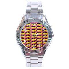 Haha - Nelson Pointing Finger At People - Funny Laugh Stainless Steel Analogue Watch by DinzDas