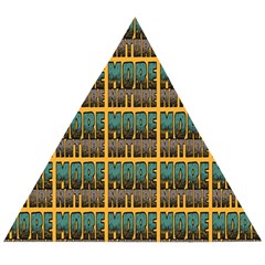 More Nature - Nature Is Important For Humans - Save Nature Wooden Puzzle Triangle