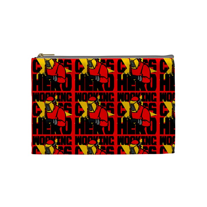 Working Class Hero - Welders And Other Handymen Are True Heroes - Work Cosmetic Bag (Medium)