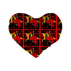 Working Class Hero - Welders And Other Handymen Are True Heroes - Work Standard 16  Premium Heart Shape Cushions by DinzDas