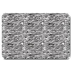 Zebra Pattern - Zebras And Horses - African Animals Large Doormat  by DinzDas