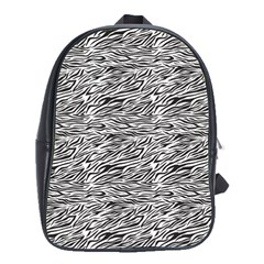 Zebra Pattern - Zebras And Horses - African Animals School Bag (large) by DinzDas