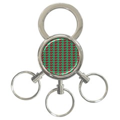 Evil Heart Graffiti Pattern 3-ring Key Chain by DinzDas