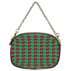 Evil Heart Graffiti Pattern Chain Purse (two Sides) by DinzDas