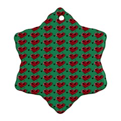 Evil Heart Graffiti Pattern Ornament (snowflake) by DinzDas