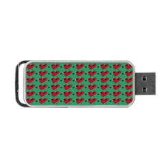 Evil Heart Graffiti Pattern Portable Usb Flash (one Side) by DinzDas