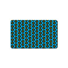 0059 Comic Head Bothered Smiley Pattern Magnet (name Card) by DinzDas