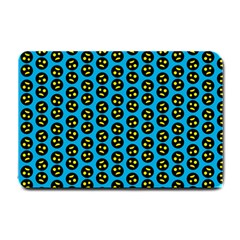 0059 Comic Head Bothered Smiley Pattern Small Doormat  by DinzDas