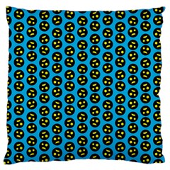 0059 Comic Head Bothered Smiley Pattern Large Cushion Case (two Sides) by DinzDas