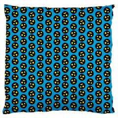 0059 Comic Head Bothered Smiley Pattern Standard Flano Cushion Case (two Sides) by DinzDas