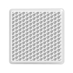 Comic Head Skull Hat Pattern 2 Memory Card Reader (square) by DinzDas