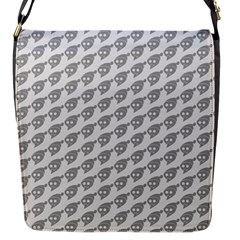 Comic Head Skull Hat Pattern 2 Flap Closure Messenger Bag (s) by DinzDas