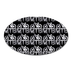 Mountain Bike - Mtb - Hardtail And Dirt Jump 2 Oval Magnet by DinzDas