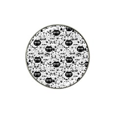 Cute Cat Faces Pattern Hat Clip Ball Marker (10 Pack) by TastefulDesigns
