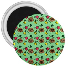 Lady Bug Fart - Nature And Insects 3  Magnets by DinzDas