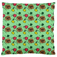 Lady Bug Fart - Nature And Insects Large Cushion Case (one Side) by DinzDas