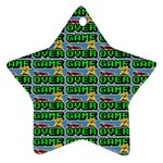 Game Over Karate And Gaming - Pixel Martial Arts Star Ornament (Two Sides) Back