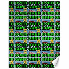 Game Over Karate And Gaming - Pixel Martial Arts Canvas 18  X 24  by DinzDas