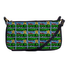 Game Over Karate And Gaming - Pixel Martial Arts Shoulder Clutch Bag by DinzDas