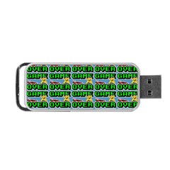 Game Over Karate And Gaming - Pixel Martial Arts Portable Usb Flash (one Side) by DinzDas