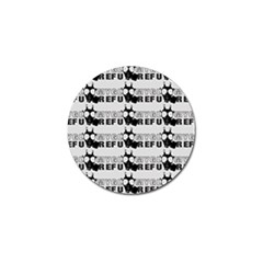 Gloomy Future  - Gas Mask And Pandemic Threat - Corona Times Golf Ball Marker (4 Pack) by DinzDas