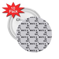 White And Nerdy - Computer Nerds And Geeks 2 25  Buttons (10 Pack)  by DinzDas