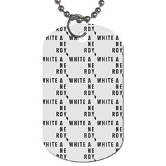 White And Nerdy - Computer Nerds And Geeks Dog Tag (two Sides) by DinzDas
