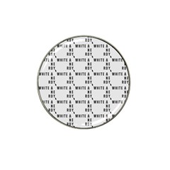 White And Nerdy - Computer Nerds And Geeks Hat Clip Ball Marker (4 Pack) by DinzDas