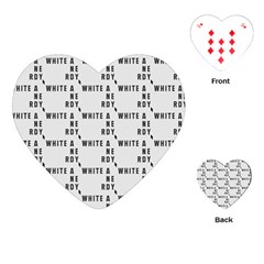 White And Nerdy - Computer Nerds And Geeks Playing Cards Single Design (heart) by DinzDas