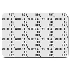 White And Nerdy - Computer Nerds And Geeks Large Doormat  by DinzDas