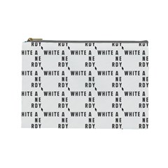 White And Nerdy - Computer Nerds And Geeks Cosmetic Bag (large) by DinzDas