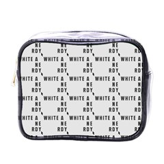 White And Nerdy - Computer Nerds And Geeks Mini Toiletries Bag (one Side) by DinzDas