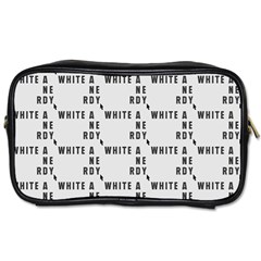 White And Nerdy - Computer Nerds And Geeks Toiletries Bag (one Side) by DinzDas