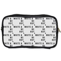 White And Nerdy - Computer Nerds And Geeks Toiletries Bag (two Sides) by DinzDas