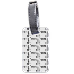 White And Nerdy - Computer Nerds And Geeks Luggage Tag (two Sides) by DinzDas