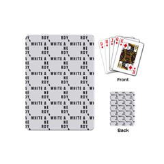 White And Nerdy - Computer Nerds And Geeks Playing Cards Single Design (mini) by DinzDas