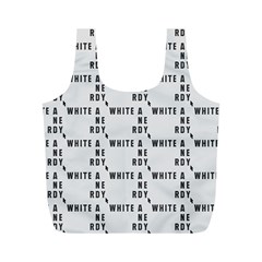 White And Nerdy - Computer Nerds And Geeks Full Print Recycle Bag (m) by DinzDas