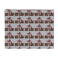 From My Dead Cold Hands - Zombie And Horror Cosmetic Bag (xl) by DinzDas
