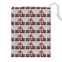 From My Dead Cold Hands - Zombie And Horror Drawstring Pouch (4xl) by DinzDas