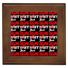 Just Killing It - Silly Toilet Stool Rocket Man Framed Tile by DinzDas