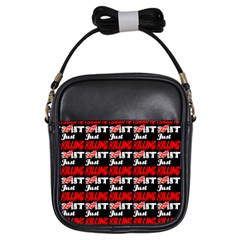 Just Killing It - Silly Toilet Stool Rocket Man Girls Sling Bag