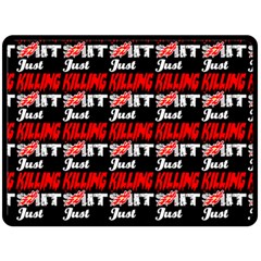 Just Killing It - Silly Toilet Stool Rocket Man Fleece Blanket (large)  by DinzDas