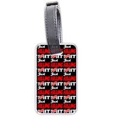 Just Killing It - Silly Toilet Stool Rocket Man Luggage Tag (one Side)