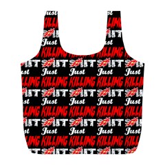 Just Killing It - Silly Toilet Stool Rocket Man Full Print Recycle Bag (l) by DinzDas