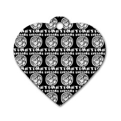 Inka Cultur Animal - Animals And Occult Religion Dog Tag Heart (one Side) by DinzDas