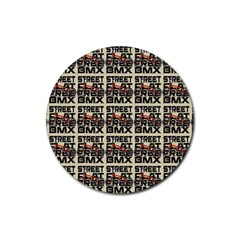 Bmx And Street Style - Urban Cycling Culture Rubber Round Coaster (4 Pack)  by DinzDas