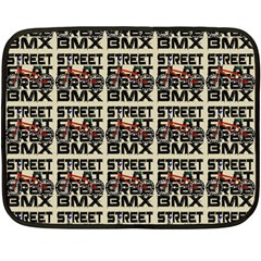 Bmx And Street Style - Urban Cycling Culture Double Sided Fleece Blanket (mini)  by DinzDas