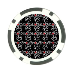 Pet Love - Dogs, Cats And All Pets Lover Poker Chip Card Guard by DinzDas