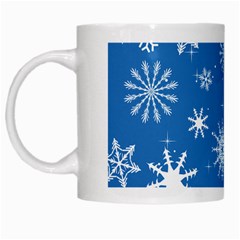 Winter Time And Snow Chaos White Mugs by DinzDas