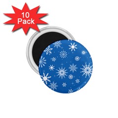 Winter Time And Snow Chaos 1 75  Magnets (10 Pack)  by DinzDas